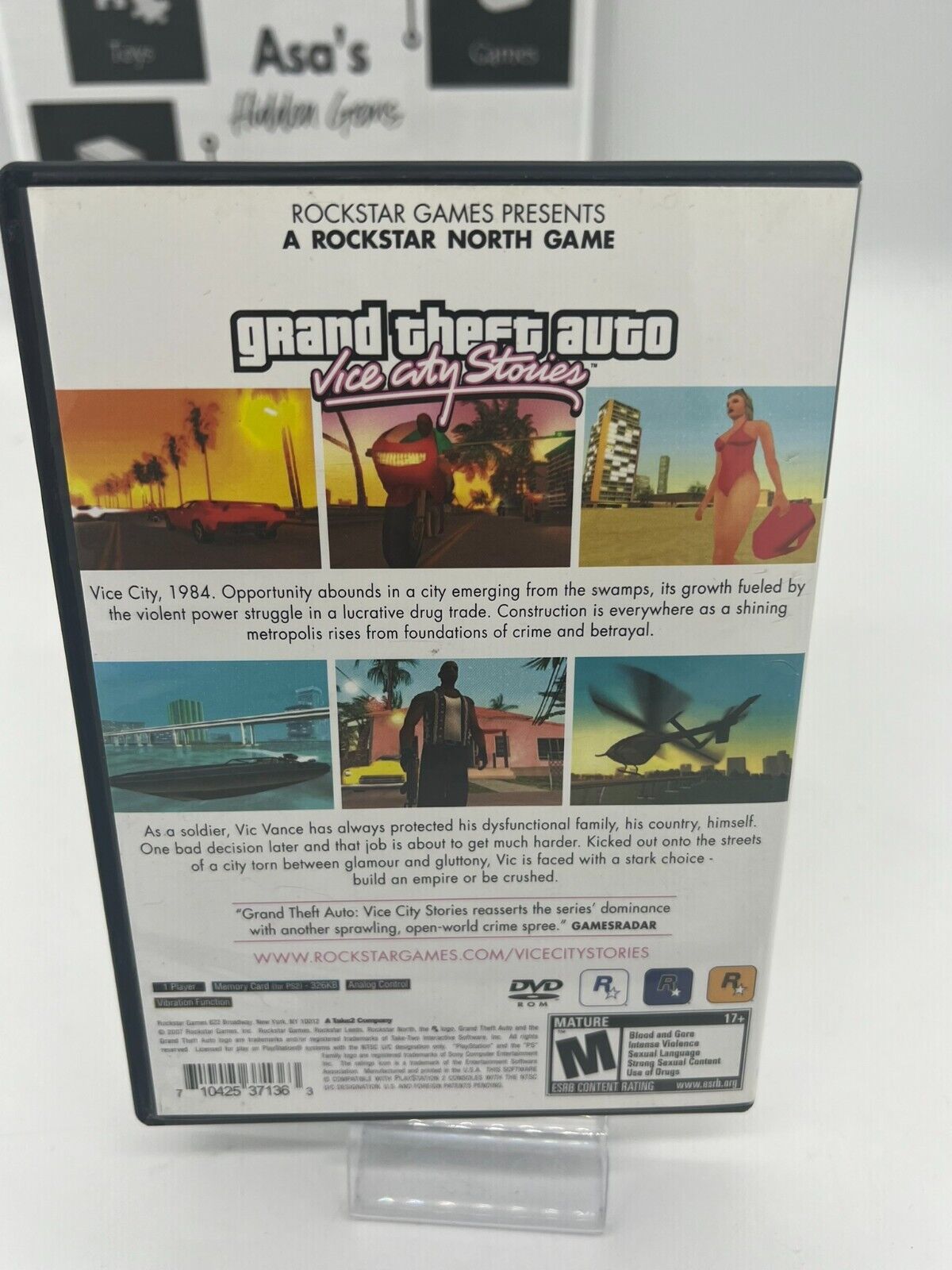 Grand Theft Auto: Vice City Stories (Sony PlayStation 2, 2007) - Scratches