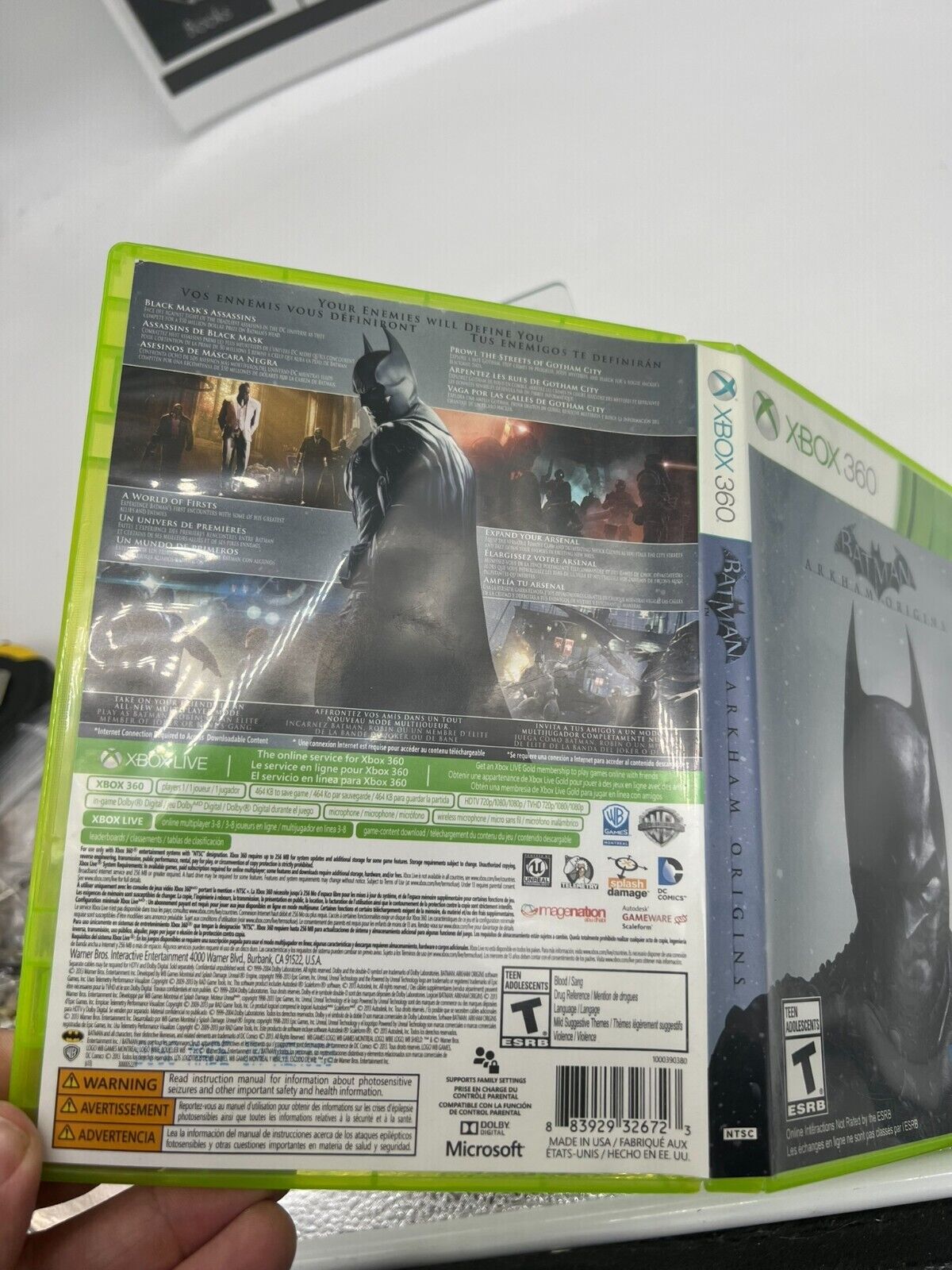 Batman Arkham Origins (Microsoft Xbox 360, 2013) CIB [2 Discs]