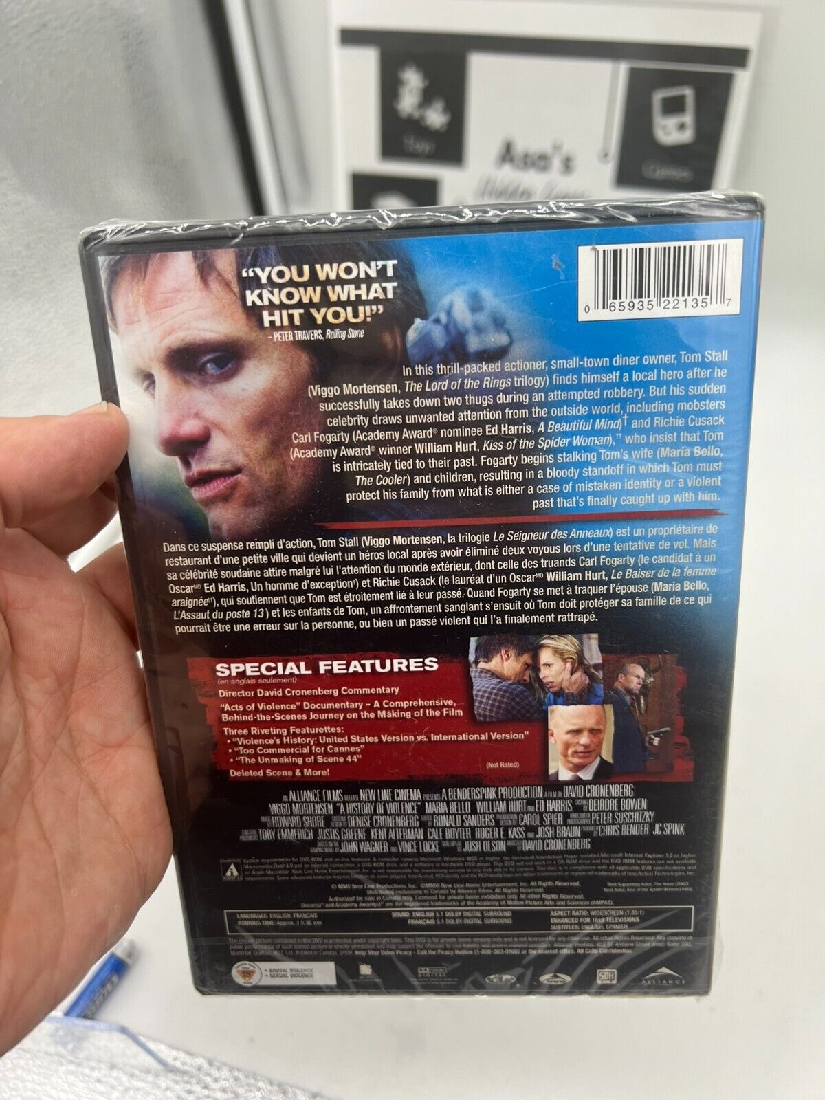 NEW! SEALED! A History of Violence [2005] DVD (Viggo Mortensen, Maria Bello)