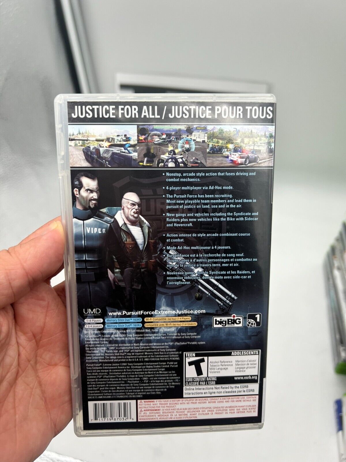 Pursuit Force: Extreme Justice (Sony PSP, 2008)