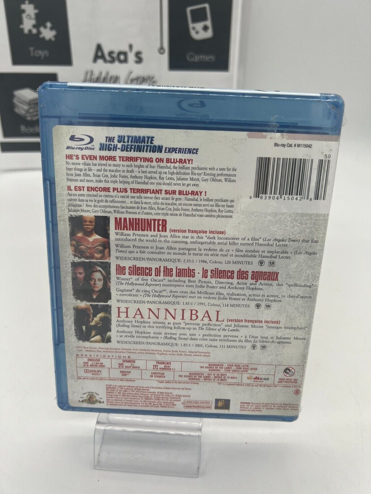 The Hannibal Lecter Collection Blu-ray NEW