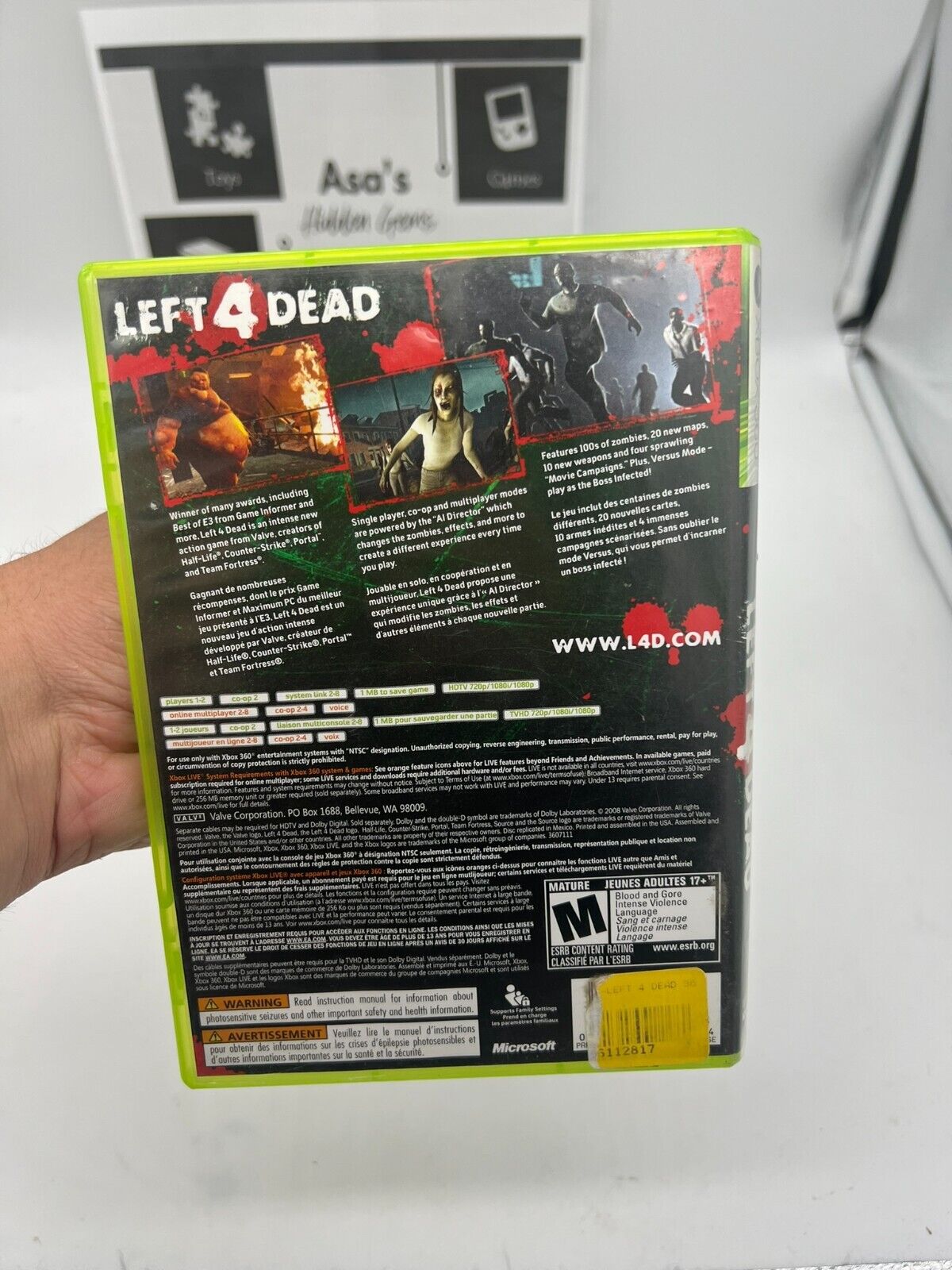 Left 4 Dead (Microsoft Xbox 360, 2008)