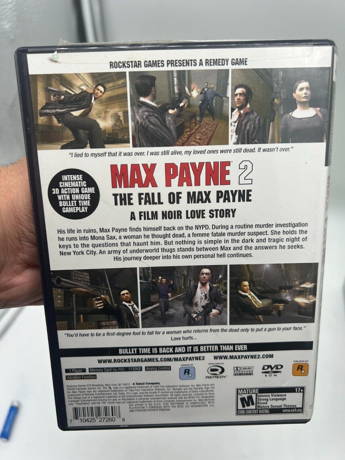 Max Payne 2: The Fall of Max Payne (Sony PlayStation 2, 2003)