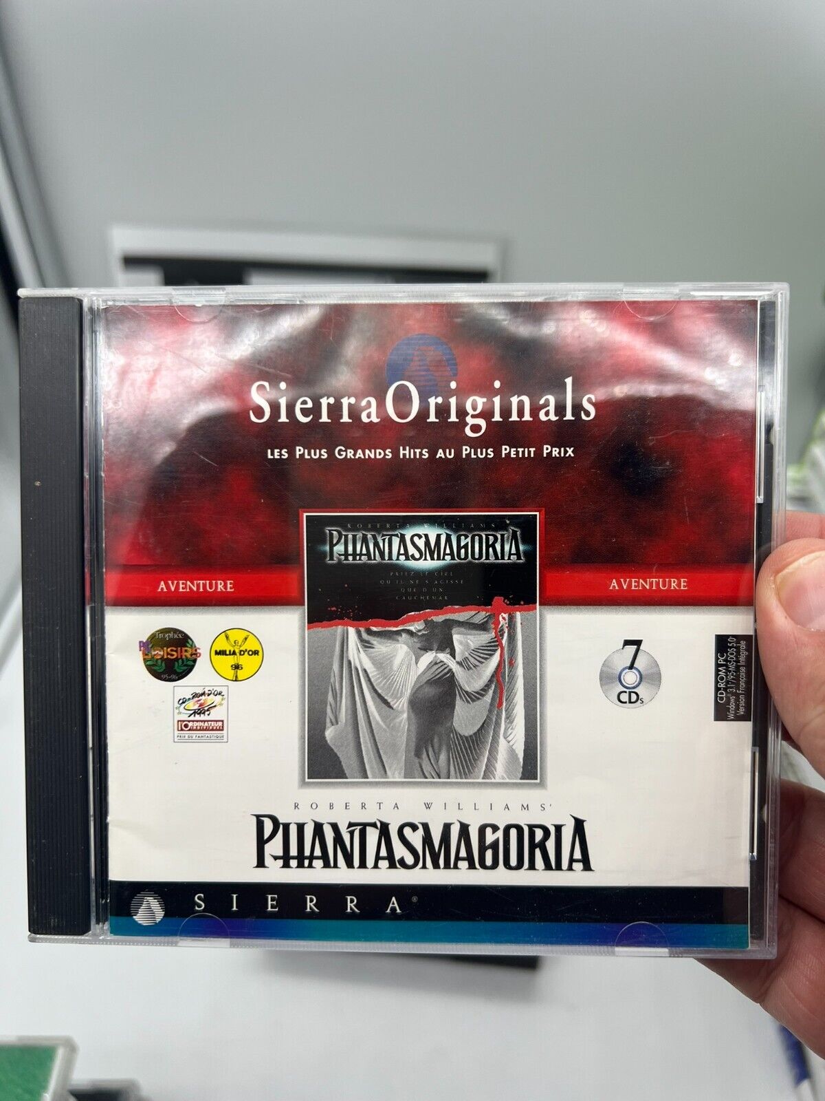 PC CD-Rom Sierra Originals Phantasmagoria 7 CD's Set -French - Français