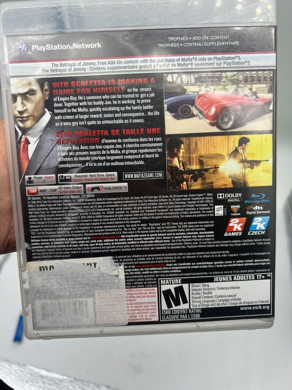 Mafia II (Sony PlayStation 3, 2010)