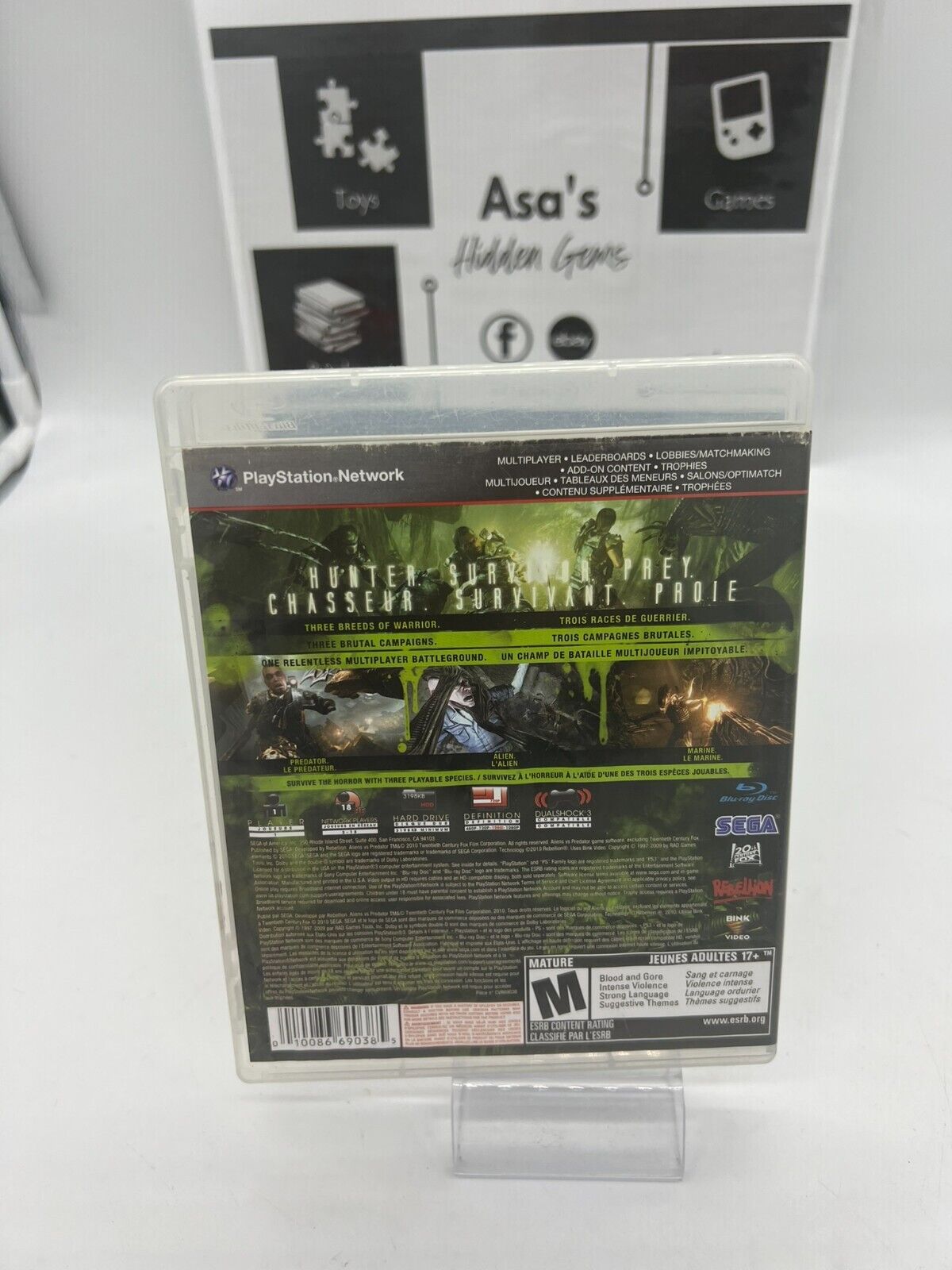 Aliens Vs Predator PS3 - PlayStation 3 -PLEASE VIEW all images