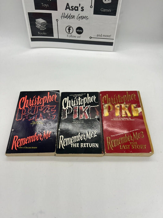 Christopher Pike 3 Book Lot - Remember Me 1-3