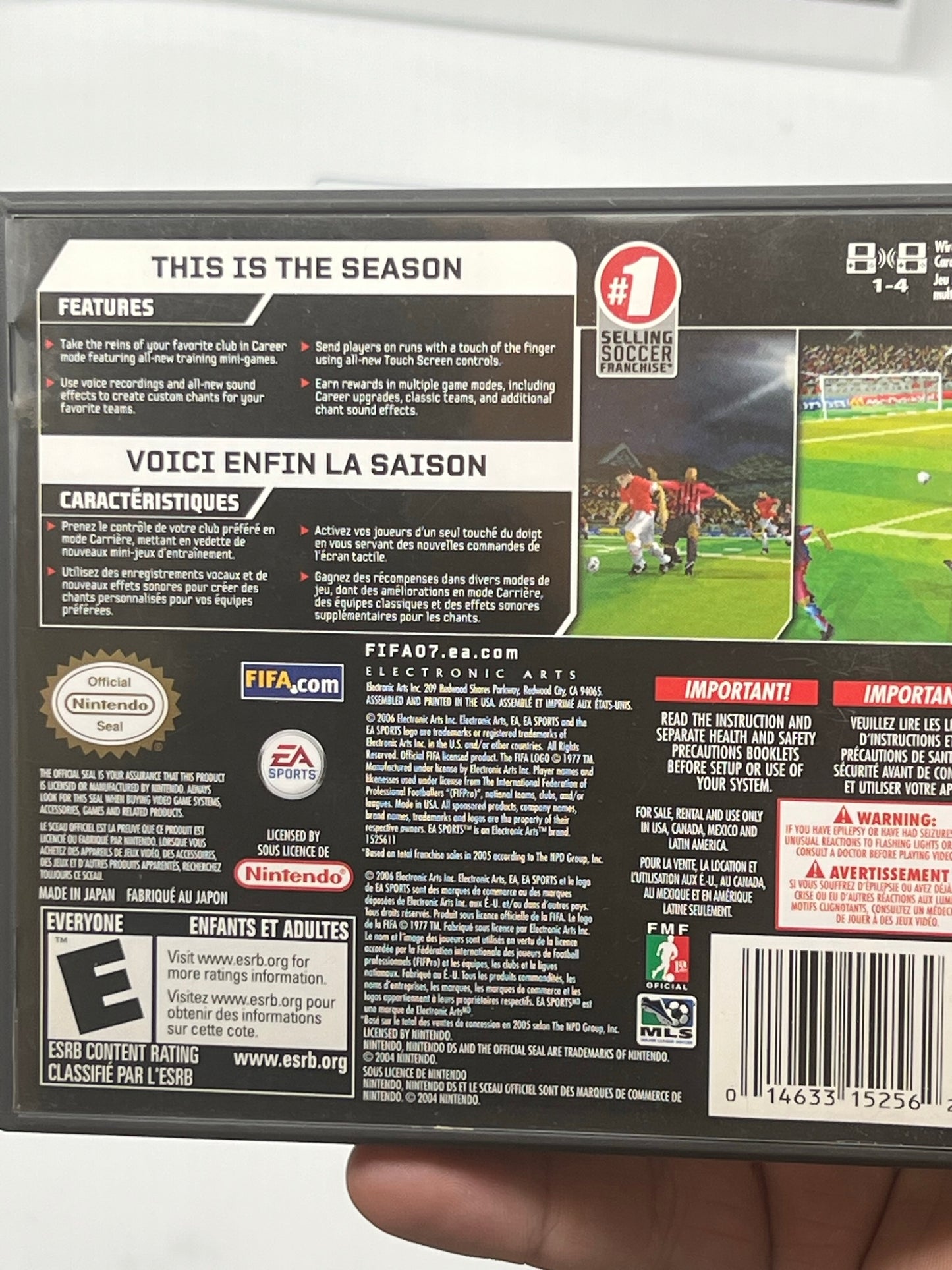 FIFA Soccer 07 (Nintendo DS, 2006) - Tested