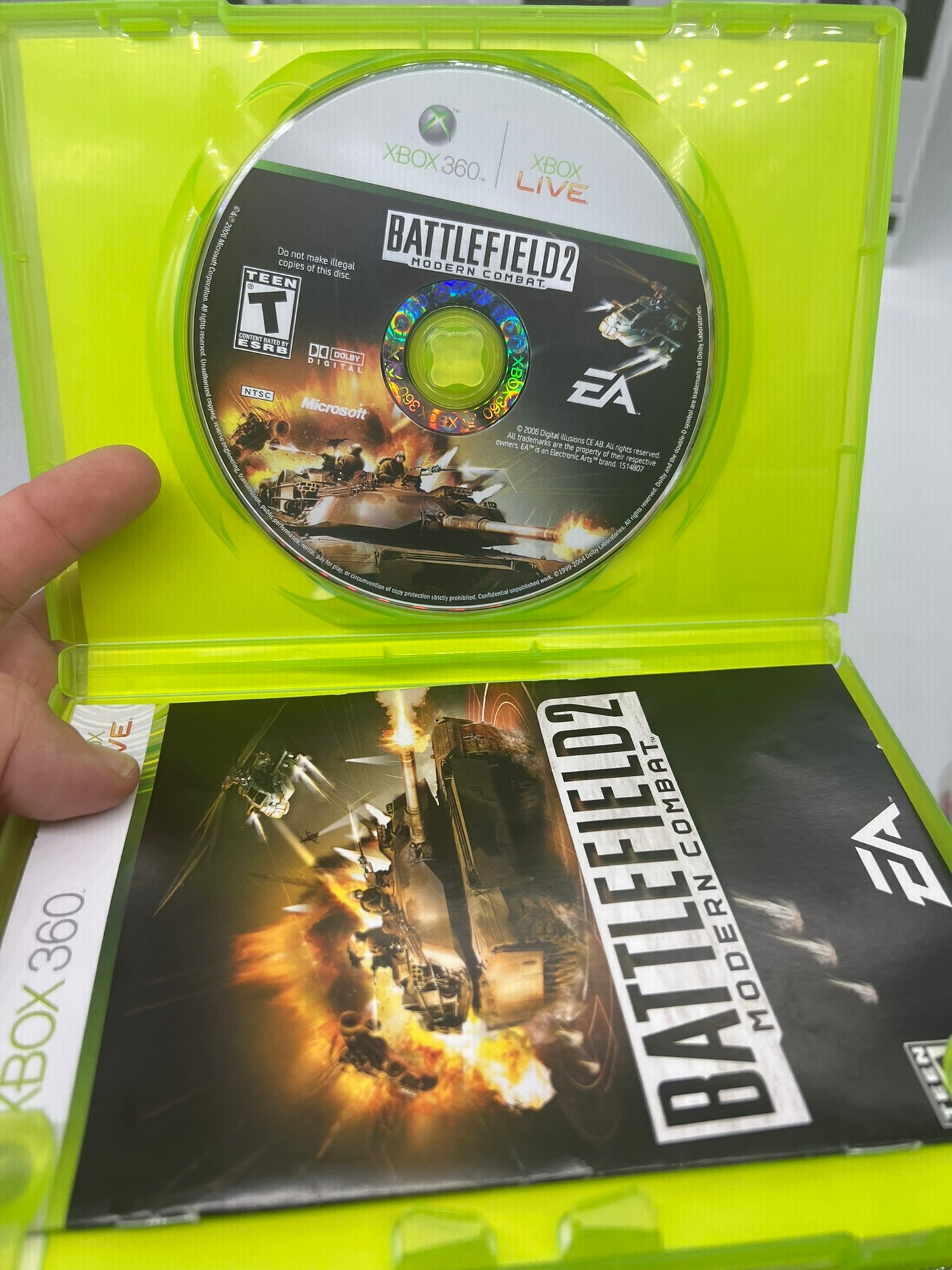 Microsoft XBOX 360 Live Battlefield 2 Modern Combat EA 2006