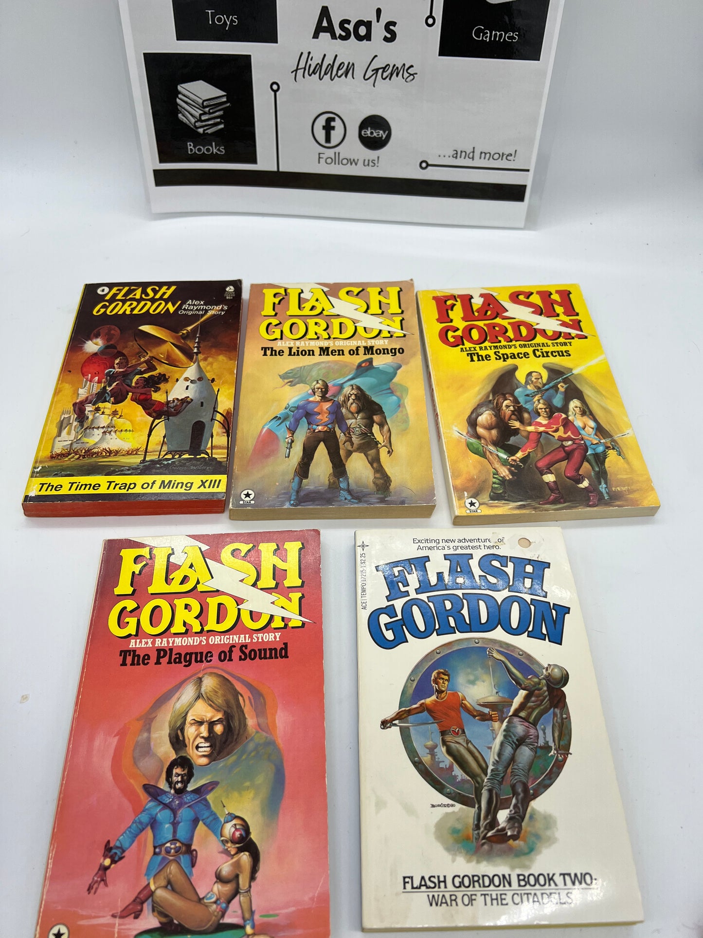 Lot of 5 Flash Gordon Books