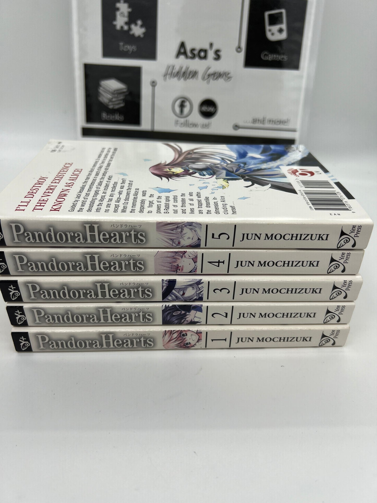 Pandora Hearts Manga English Vol. 1-5 Jun Mochizuki