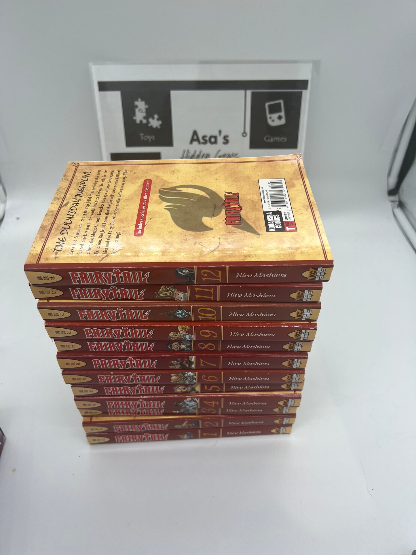 Fairy Tail Set Volumes 1-12 Manga (English) Book Lot by Hiro Mashima