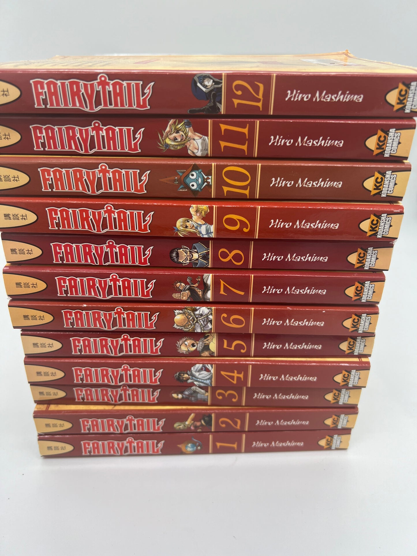 Fairy Tail Set Volumes 1-12 Manga (English) Book Lot by Hiro Mashima