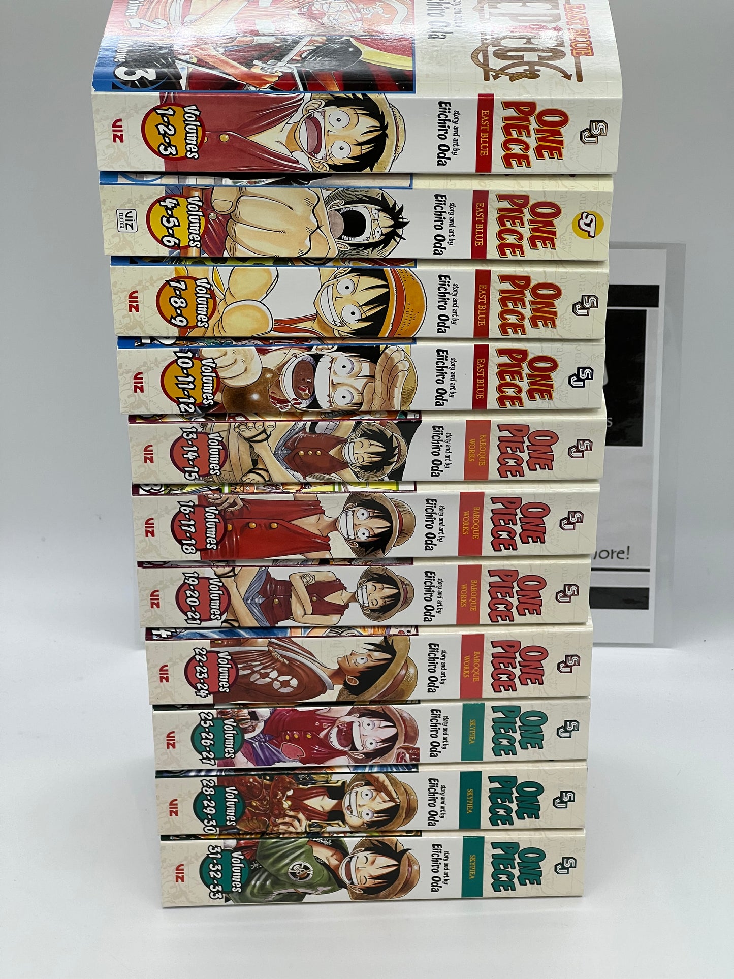 One Piece 3-in-1 Omnibus Manga Set Volumes. 1-33 - 11 Books