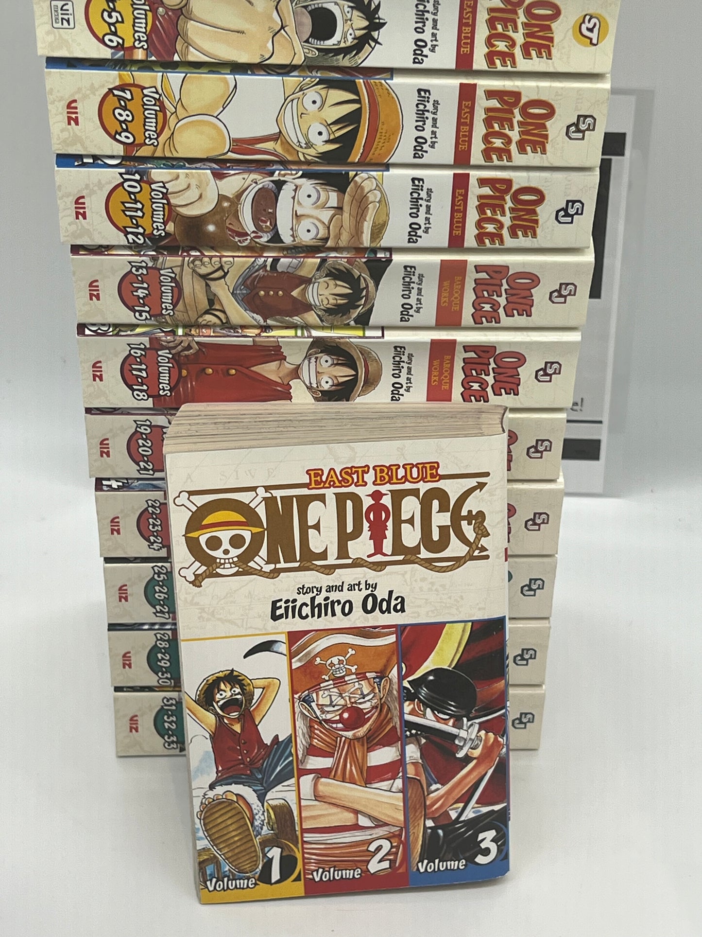 One Piece 3-in-1 Omnibus Manga Set Volumes. 1-33 - 11 Books