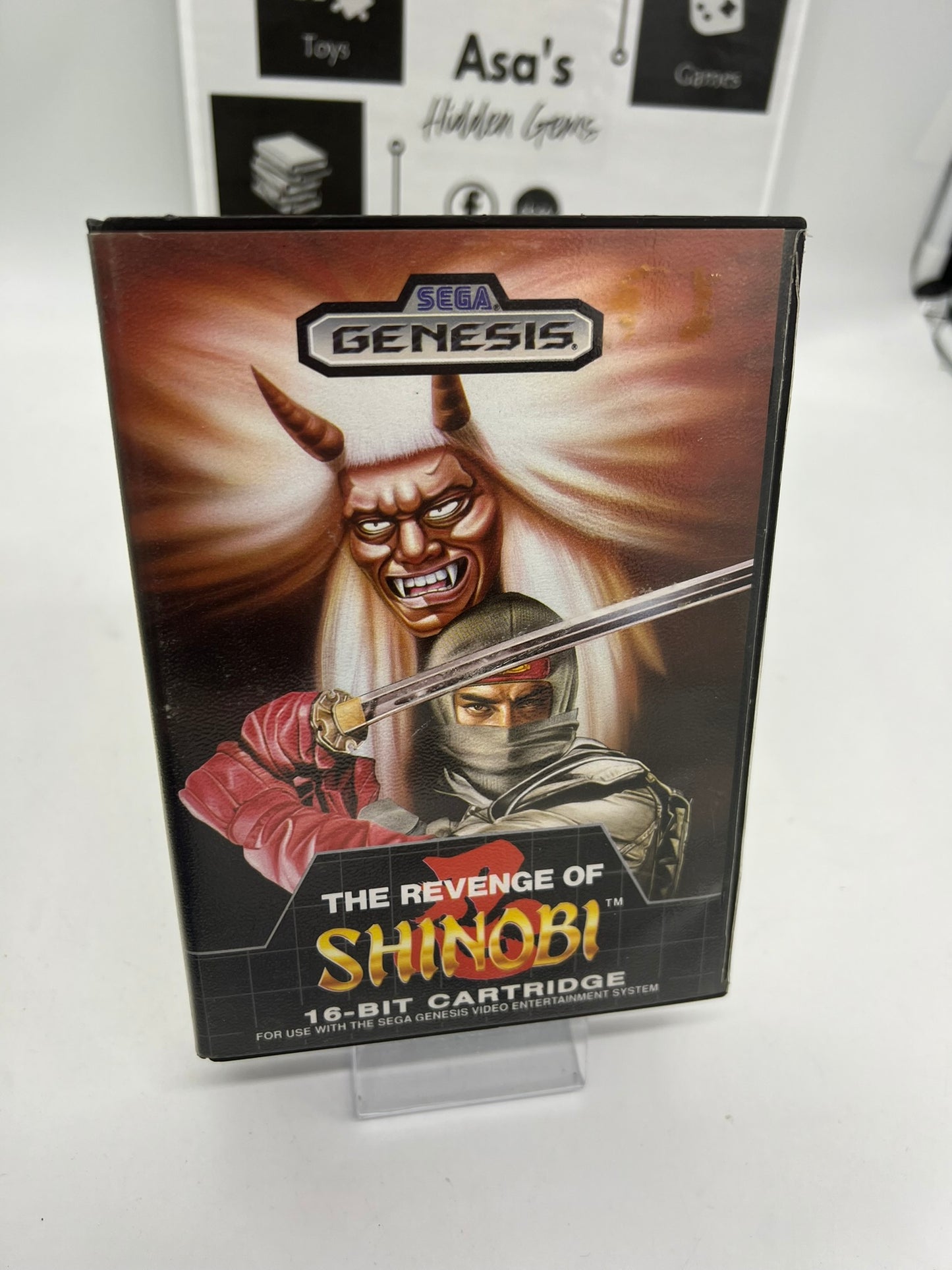 Revenge of Shinobi (Sega Genesis, 1989) Case & Cartridge (No Manual)