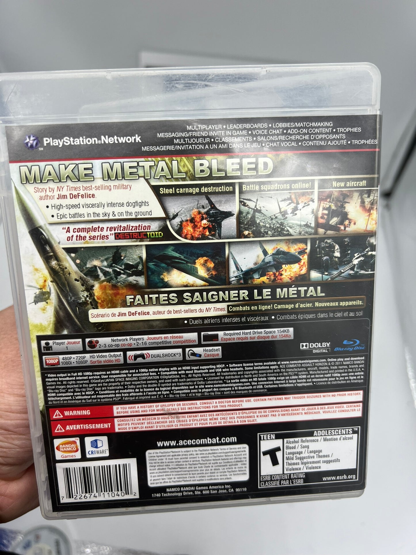 Ace Combat Assault Horizon (Playstation 3 PS3)