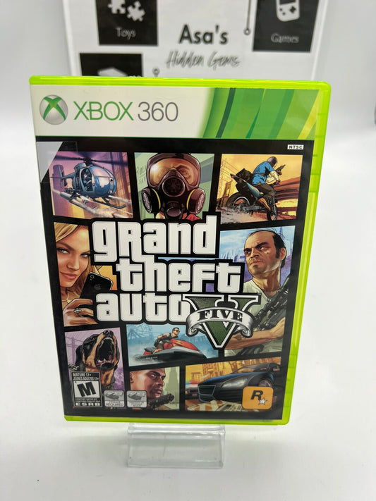 Grand Theft Auto V GTA 5 five ( Microsoft Xbox 360) with Map