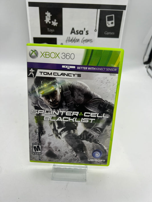 Tom Clancy's Splinter Cell: Blacklist (Microsoft Xbox 360, 2013) Ubisoft