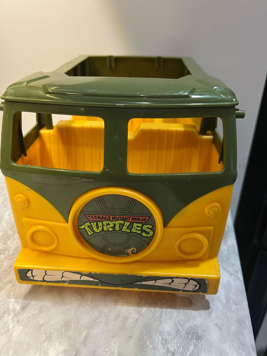 Vintage 1989 Teenage Mutant Ninja Turtles TMNT Party Wagon Van Bus Incomplete