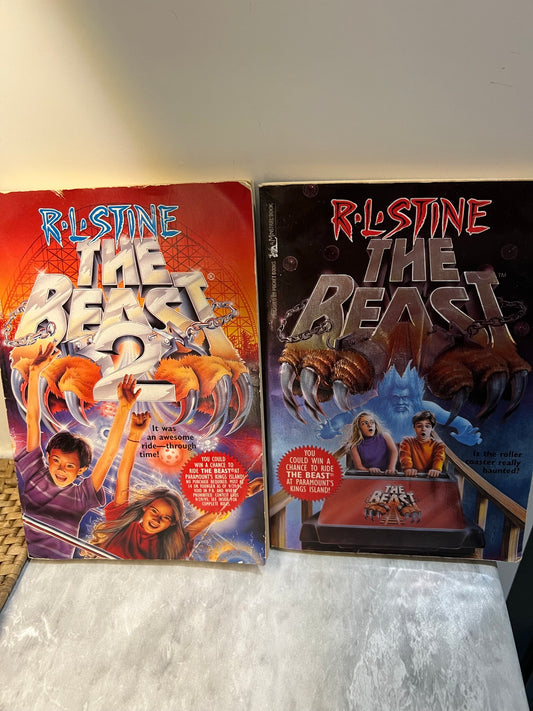 The Beast 1 & 2 by R. L. Stine (1994, Trade Paperback) Vintage Horror