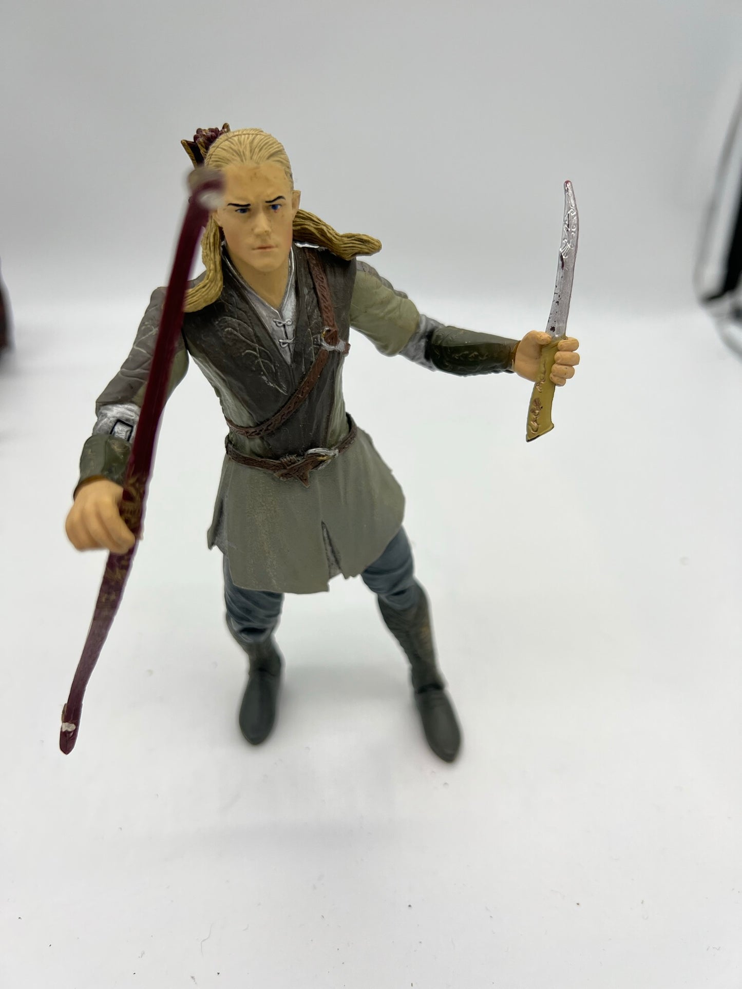 LORD OF THE RINGS Fellowship Ring Legolas w/Bow 7" Action Figure ToyBiz 2002