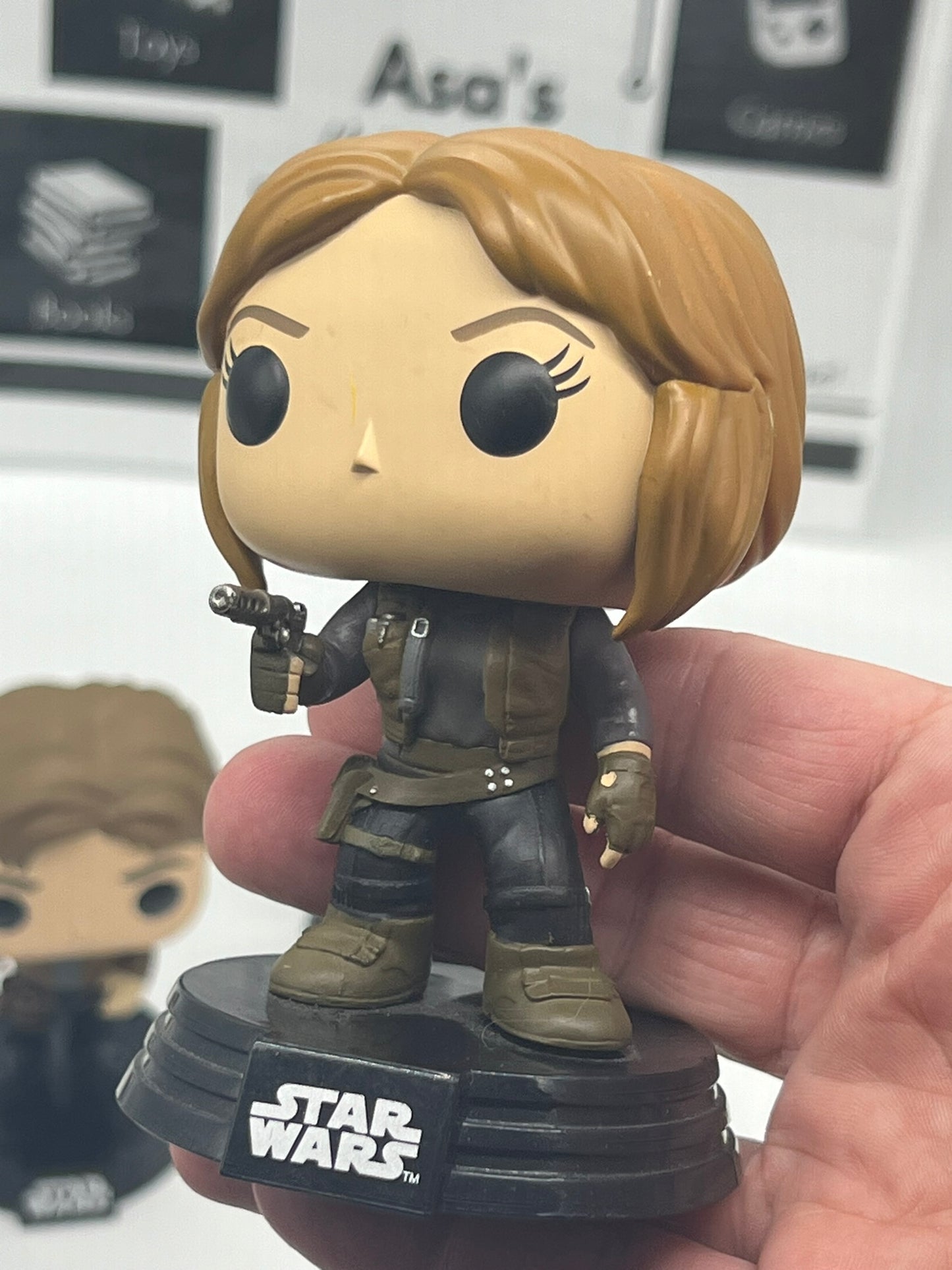 Loose Funko Pop Star Wars Solo Vinyl Bobble Head Figures - Han, Rio, and Jyn