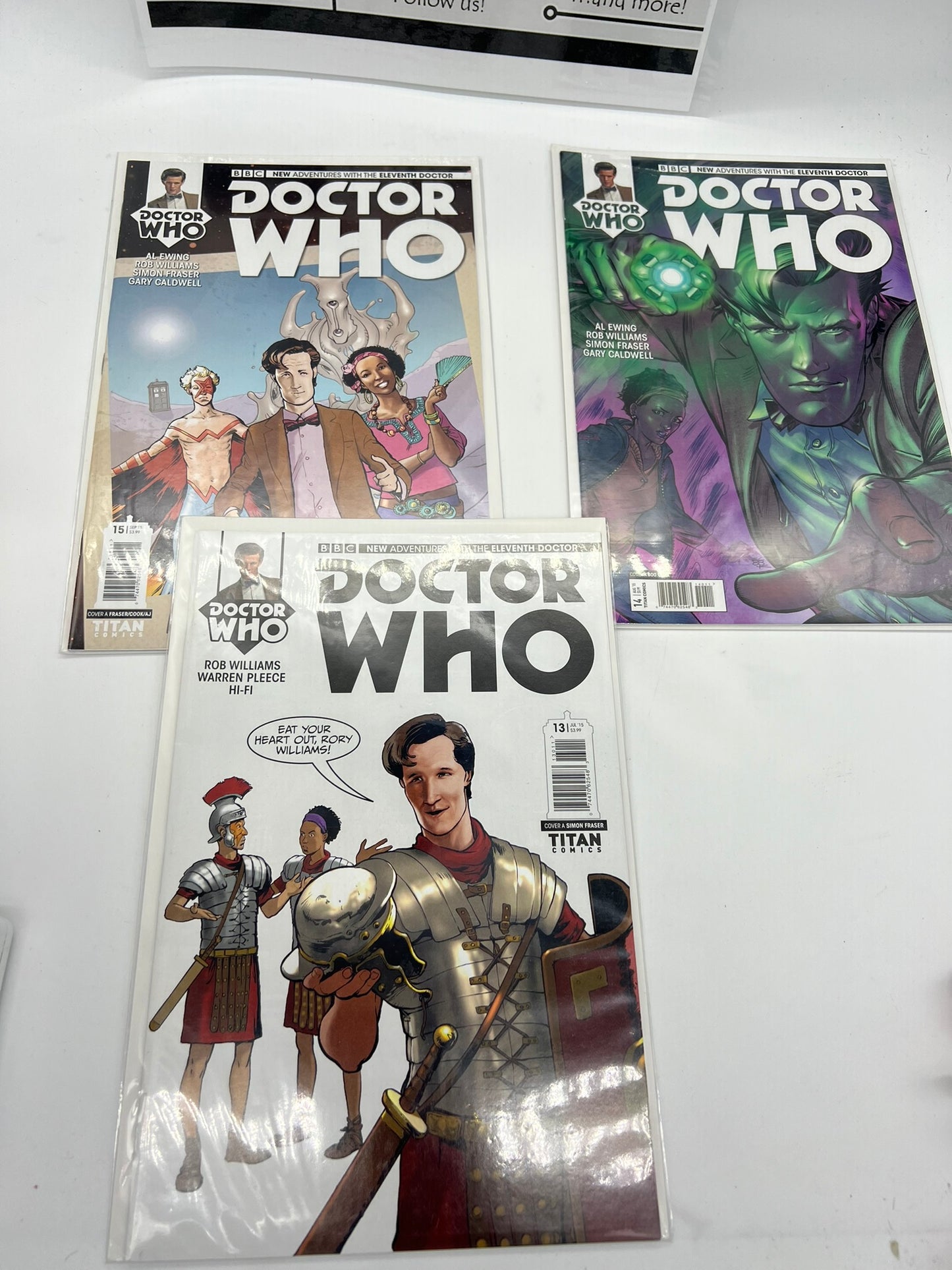 2014 Titan DOCTOR WHO New Adventures ELEVENTH Doctor comics~ FULL SET 1-15