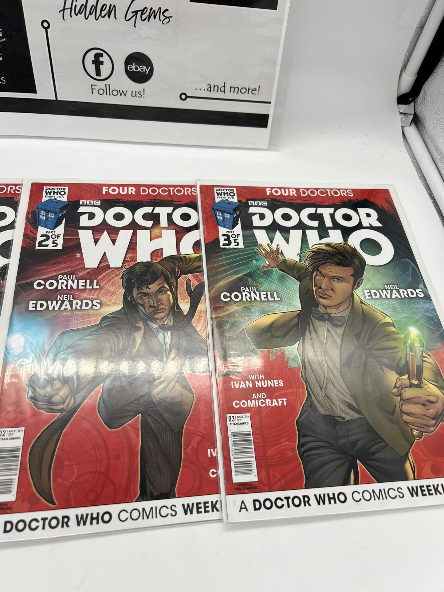 Doctor Who Four Doctors 1-5 Titan Comics 2015 Complete run 1 2 3 4 5