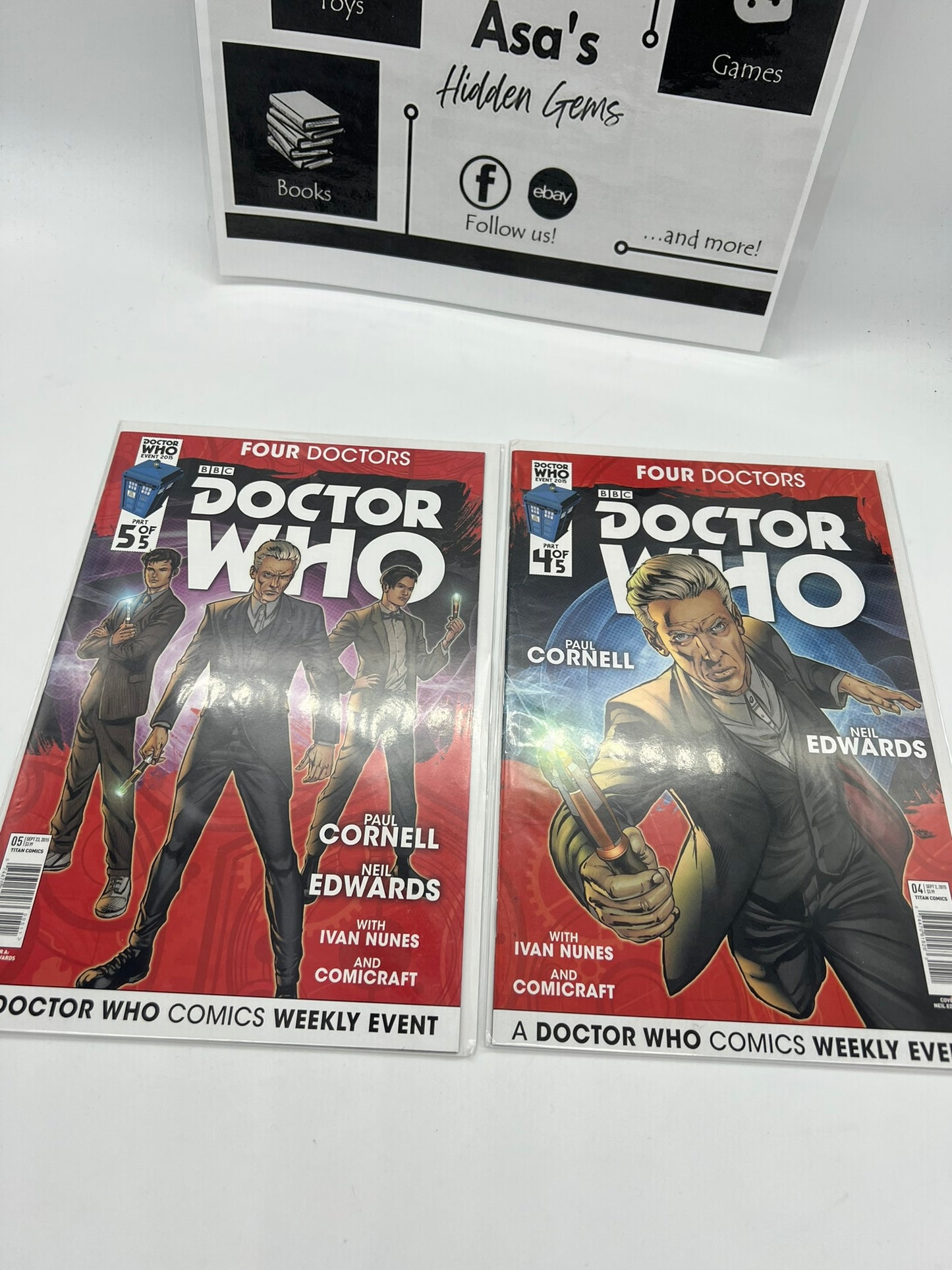 Doctor Who Four Doctors 1-5 Titan Comics 2015 Complete run 1 2 3 4 5