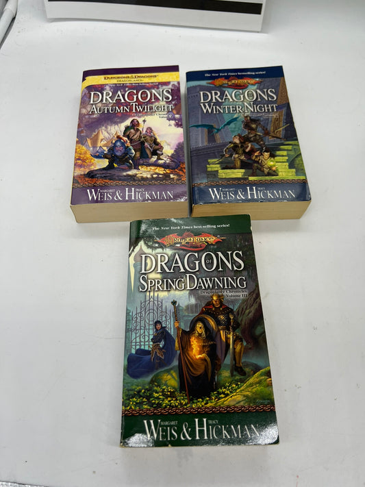 DragonLance CHRONICLES Trilogy Books by Weis Hickman Vol. 1-3