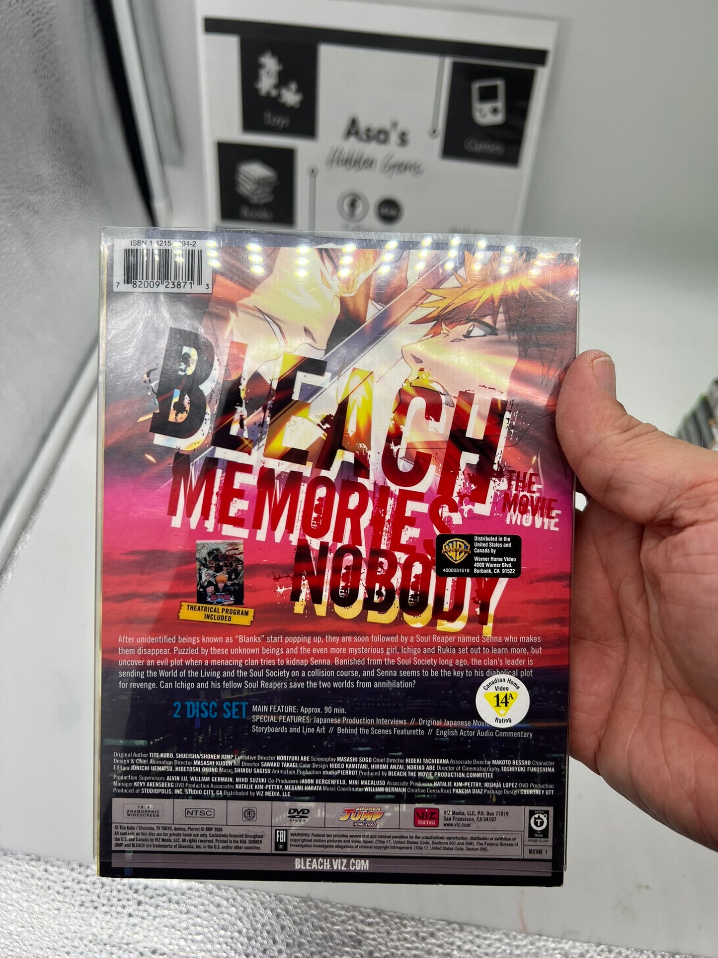 Shonen Jump Bleach Memories of Nobody (DVD) The Movie w/ Sleeve