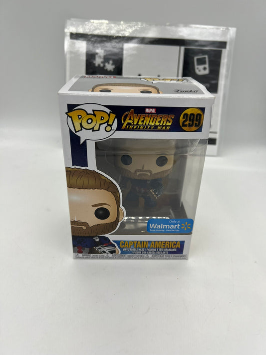 Funko Pop! - AVENGERS Infinity War - CAPTAIN AMERICA #299 - WALMART Exclusive