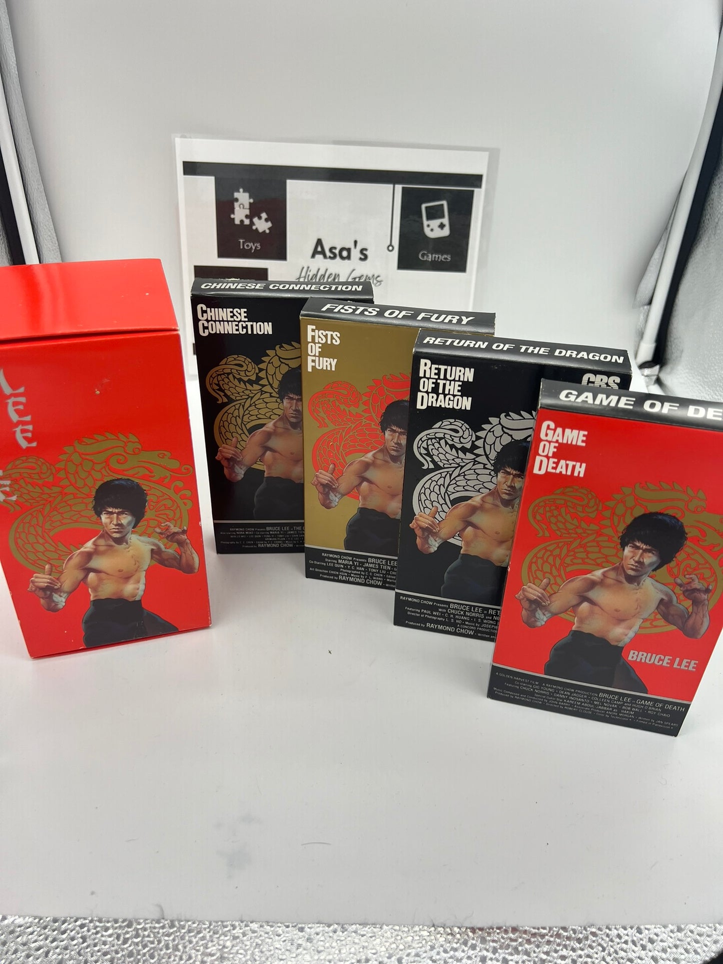 Bruce Lee - Gift Pack (VHS, 4-Tape Set) Box Set