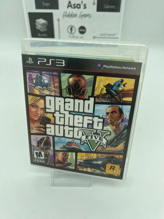 Grand Theft Auto V GTA 5 PS3 (PlayStation 3 2013) Includes Map & Manual