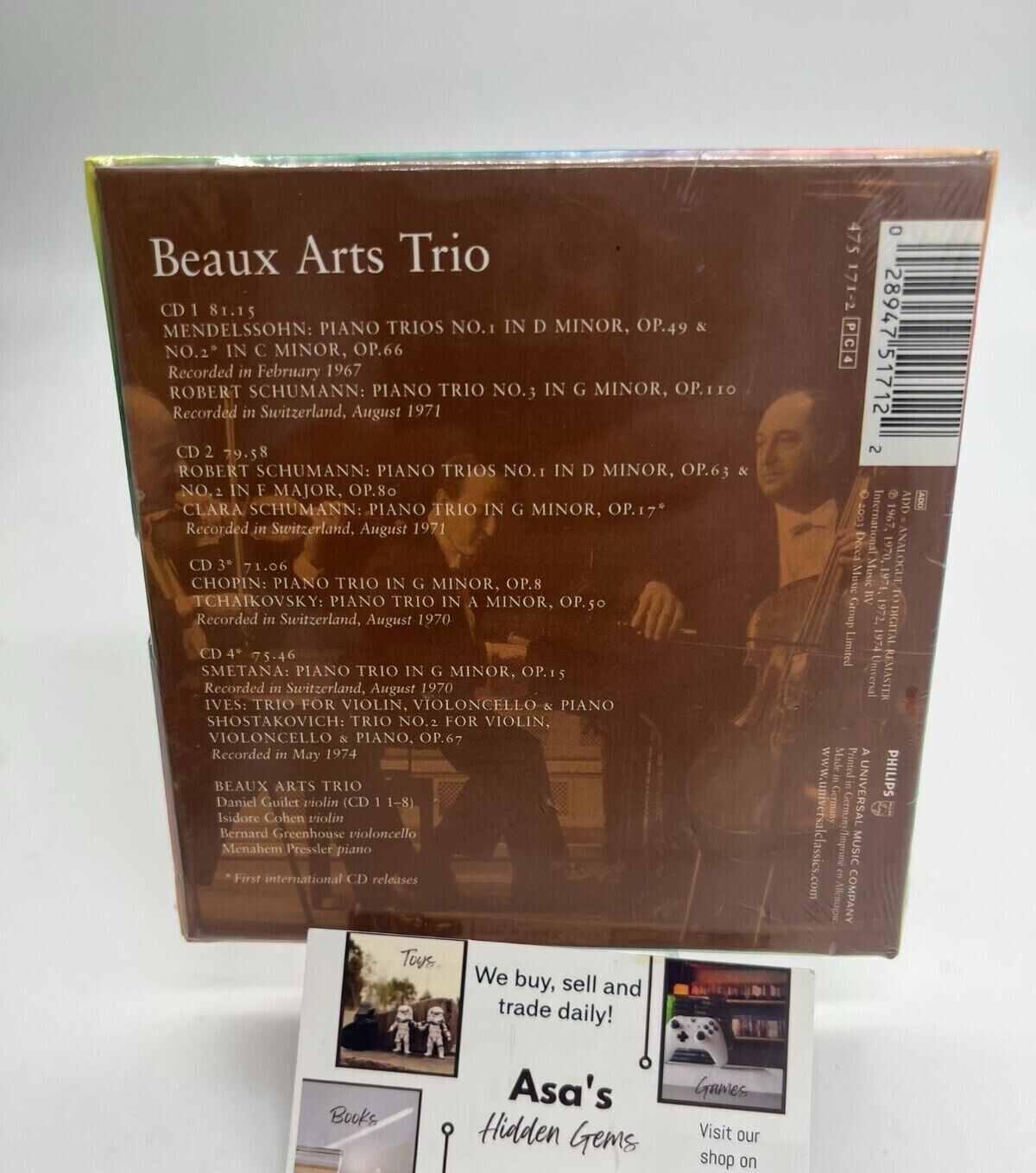 SEALED - BEAUX ARTS TRIO Philips Recordings 1967-1974 ORIGINAL