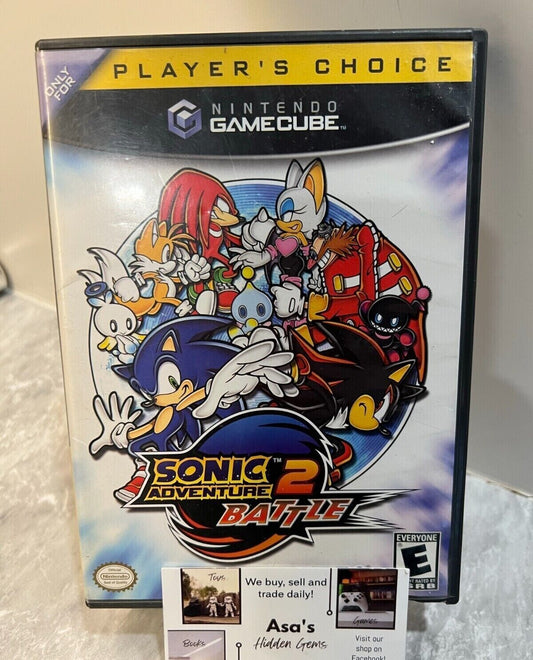 Sonic Adventure 2 Battle (Nintendo GameCube, 2004) - SCRATCHES Read Desc