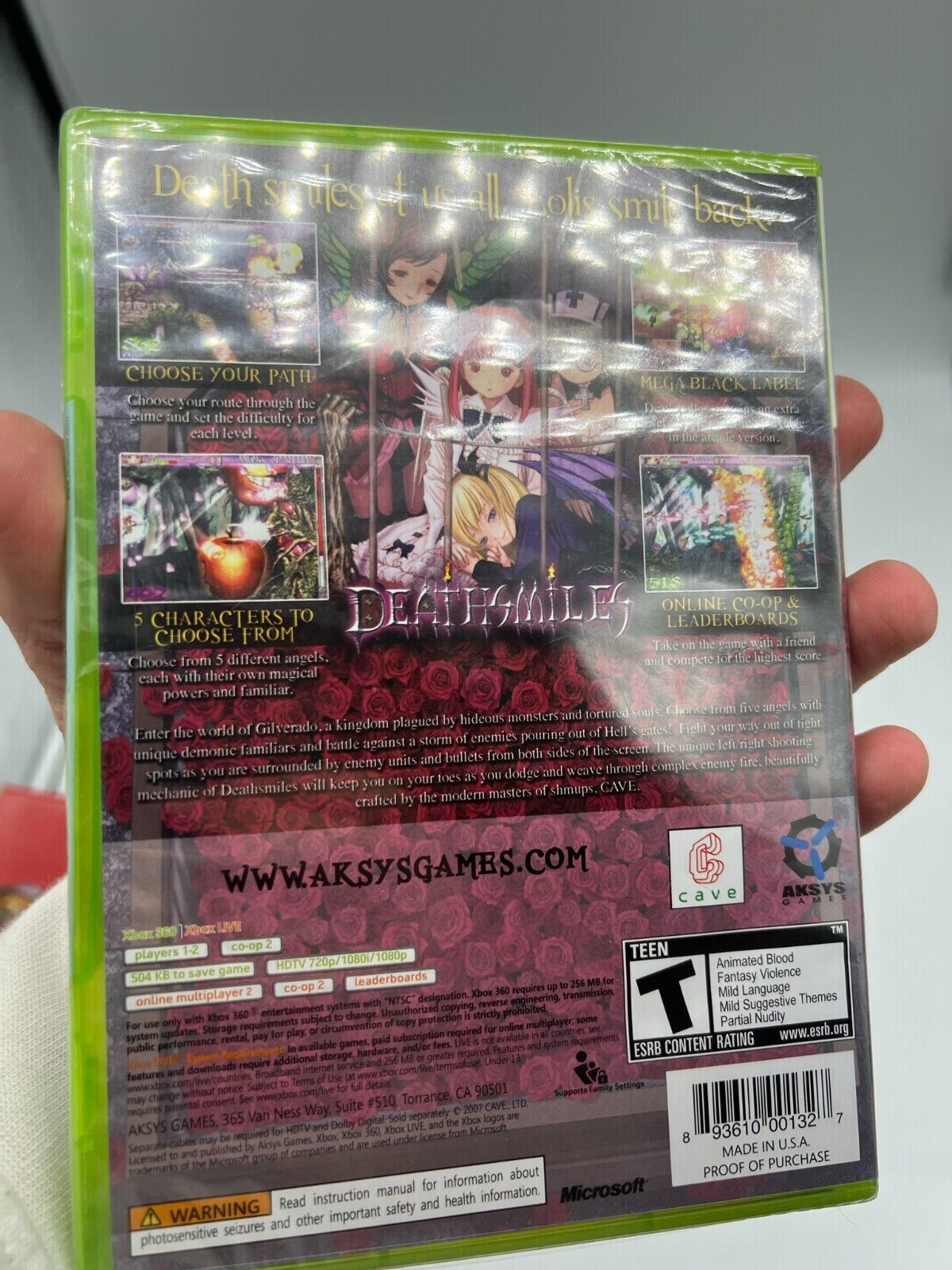 Deathsmiles (Microsoft Xbox 360, 2010) SEALED