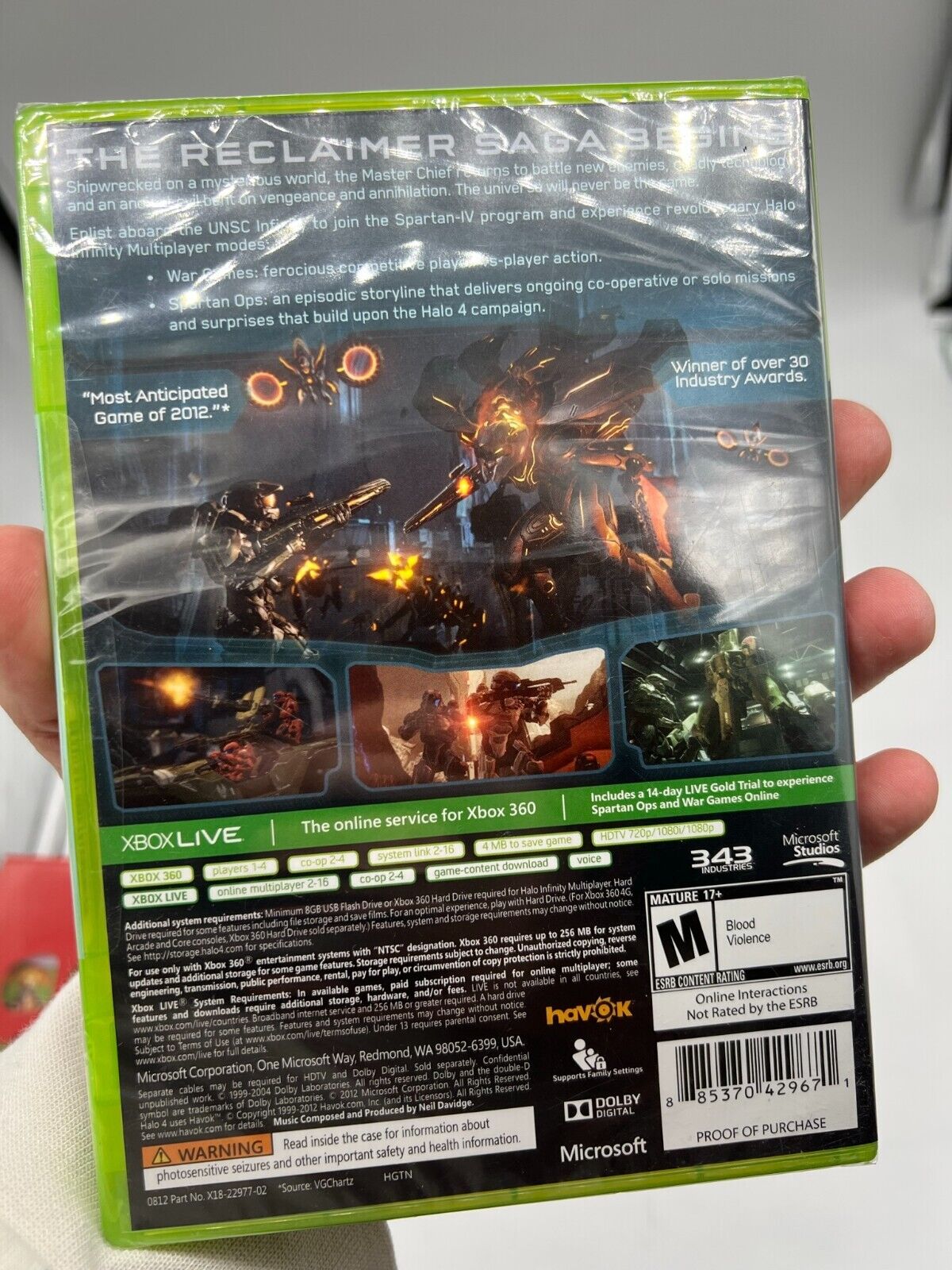 Halo 4 Microsoft Xbox 360, 2012 Sealed