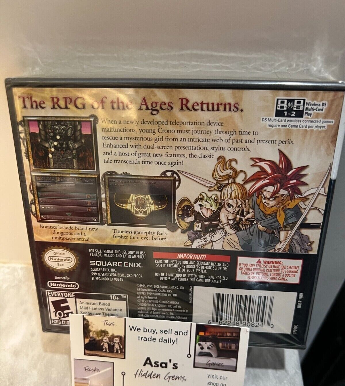 Chrono Trigger Nintendo DS Sealed w/Poster