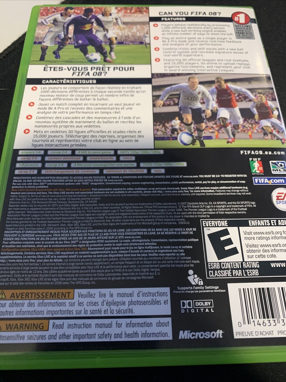 FIFA 08 Soccer( Microsoft Xbox 360, 2007)