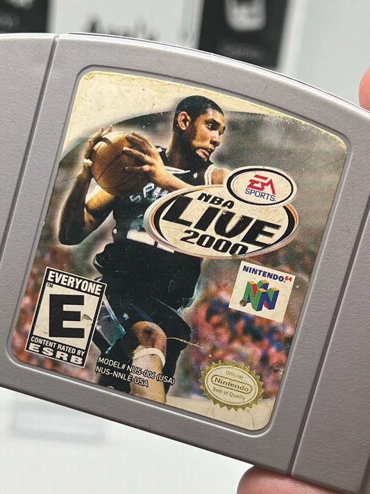 NBA Live 2000 (Nintendo 64, 1999) N64 - Tested