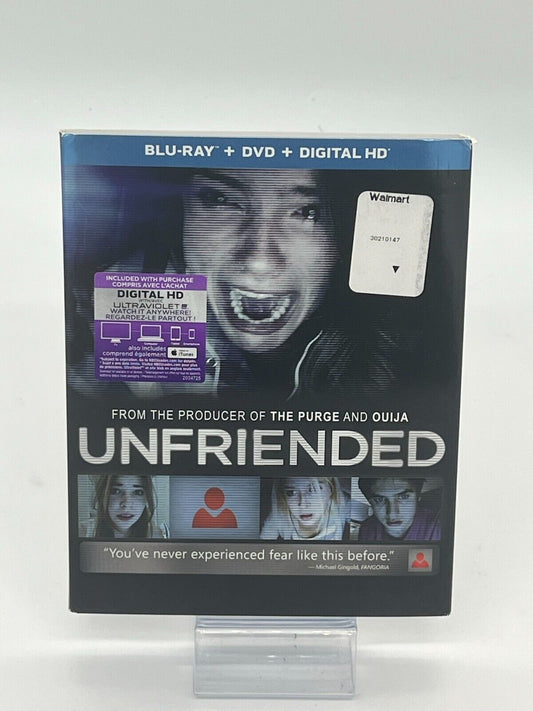 Unfriended (Blu-ray Disc, 2015, 2-Disc Set, Canadian)