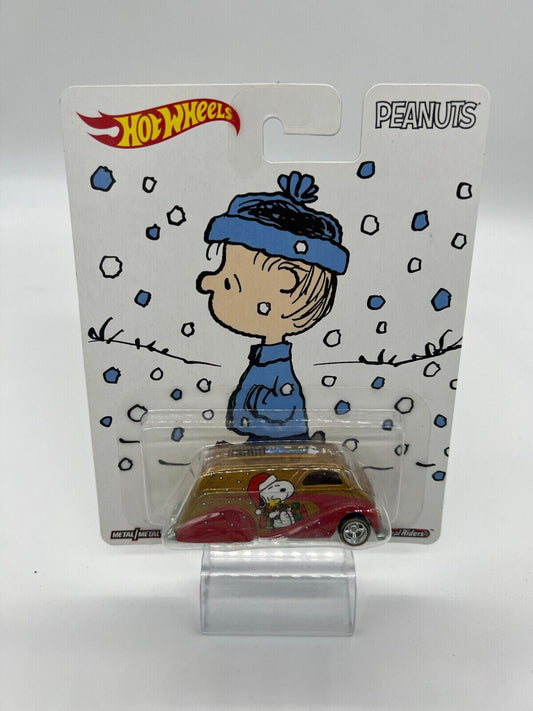2016 DECO DELIVERY Linus Snoopy Hot Wheels Pop Culture PEANUTS Real Riders 1:64
