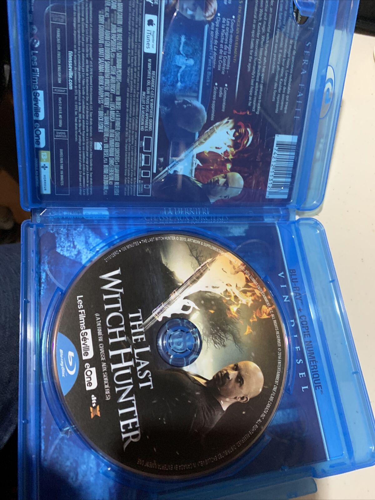 The Last Witch Hunter (Blu-ray Disc Only, 2016, Canadian)