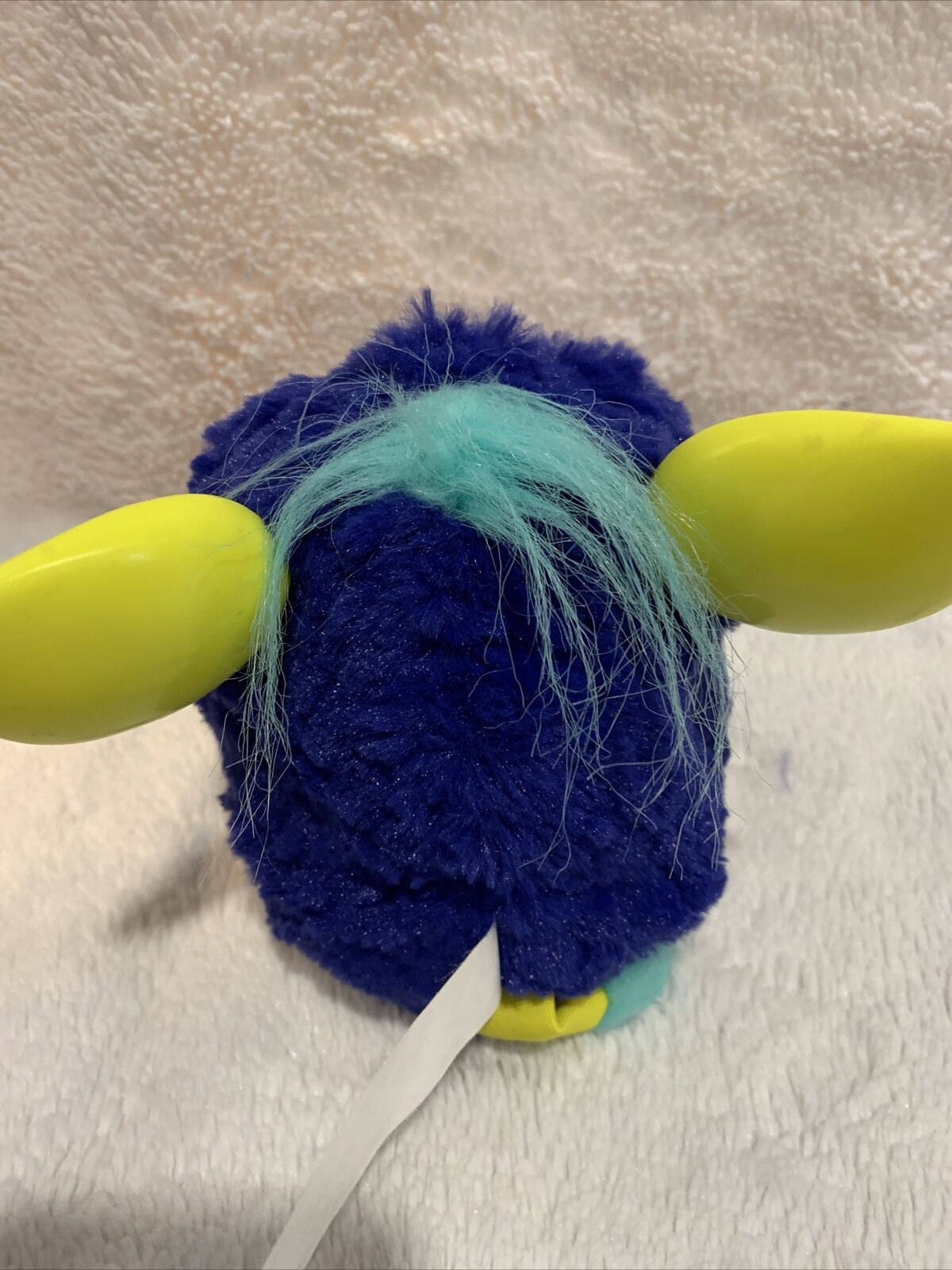 Hasbro 2012 Furby Boom Dark Blue & Yellow Ears & Feet Teal Hair Tested & Working