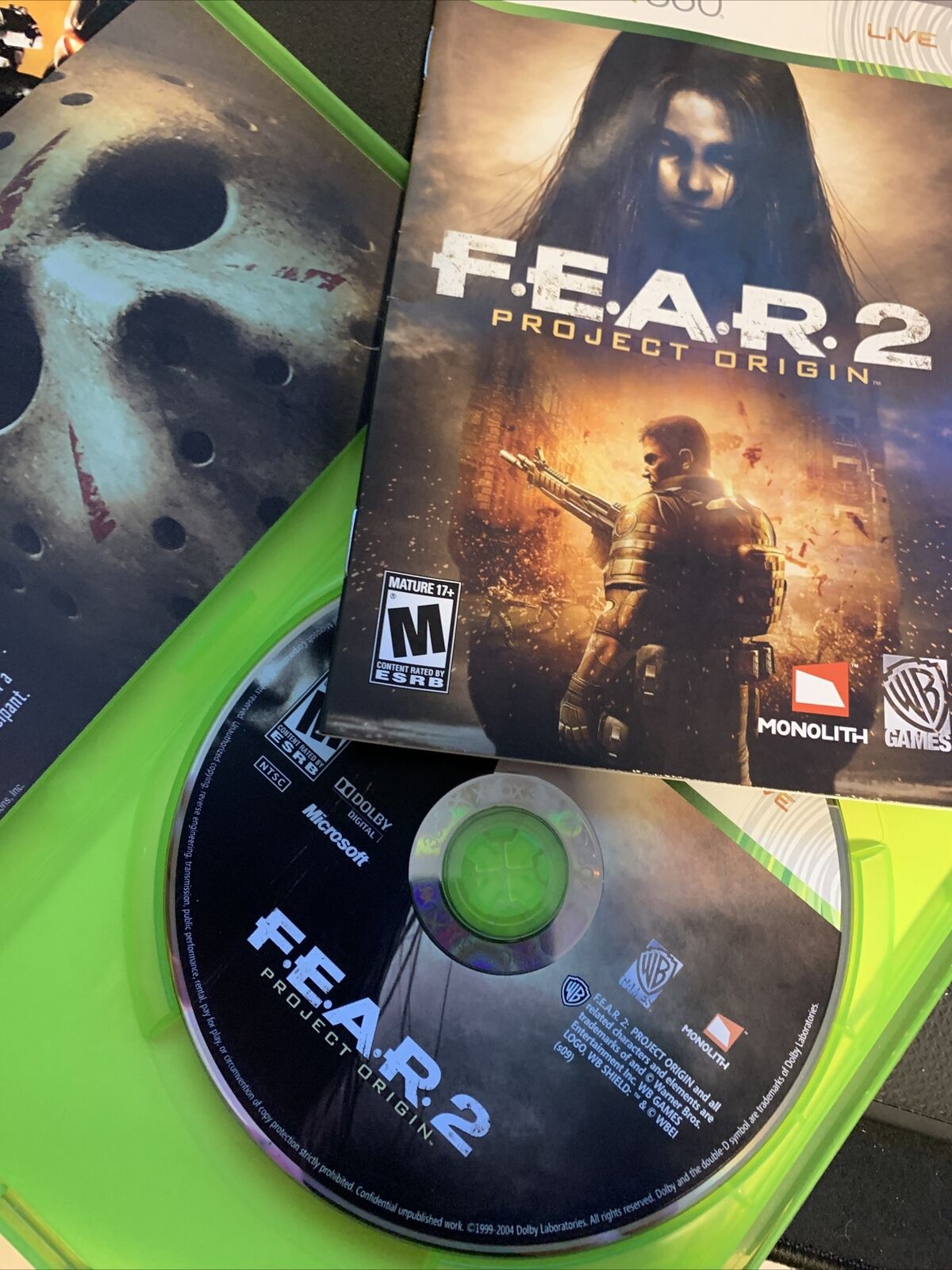 F.E.A.R. 2: Project Origin (Microsoft Xbox 360, 2009) Read Description