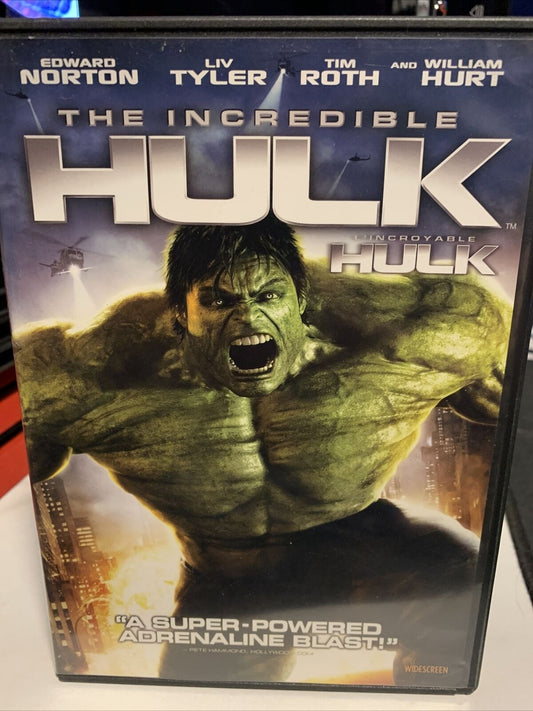 The Incredible Hulk (DVD, Bilingual) Edward Norton Liv Tyler