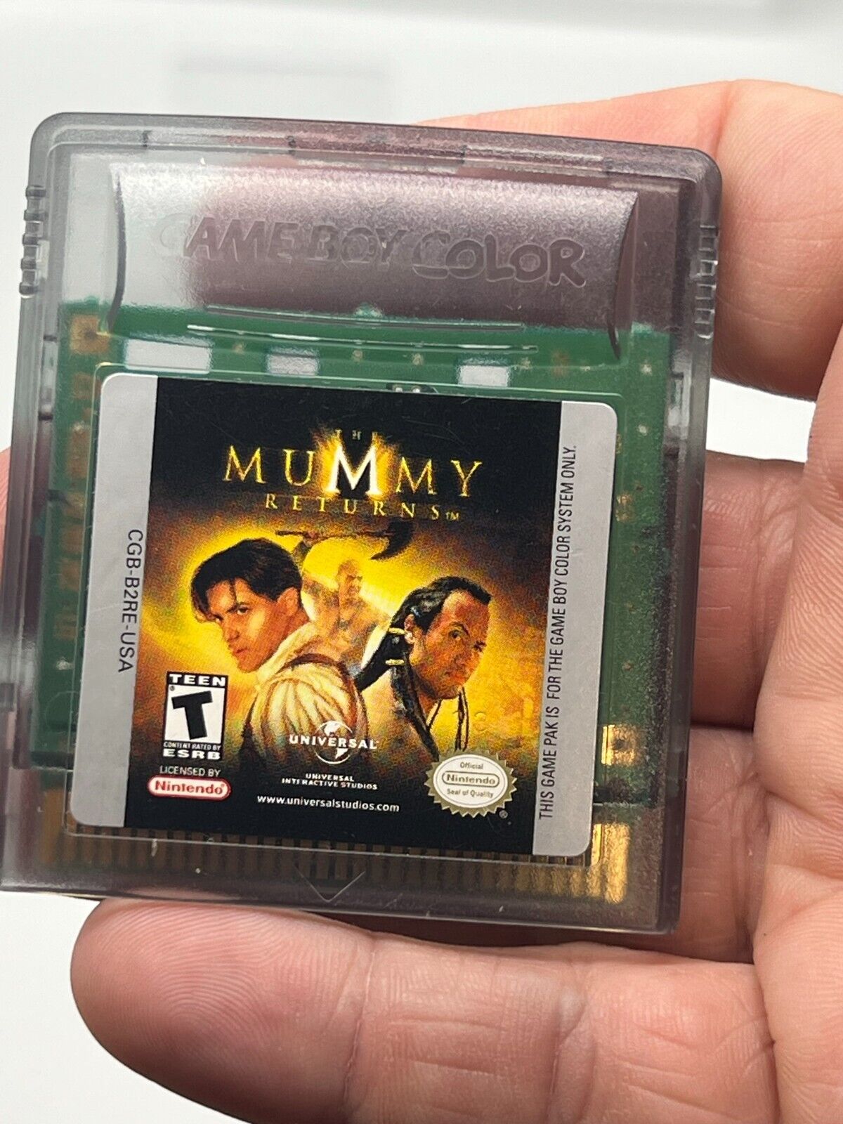 The Mummy Returns Game Boy Color GBC - Tested