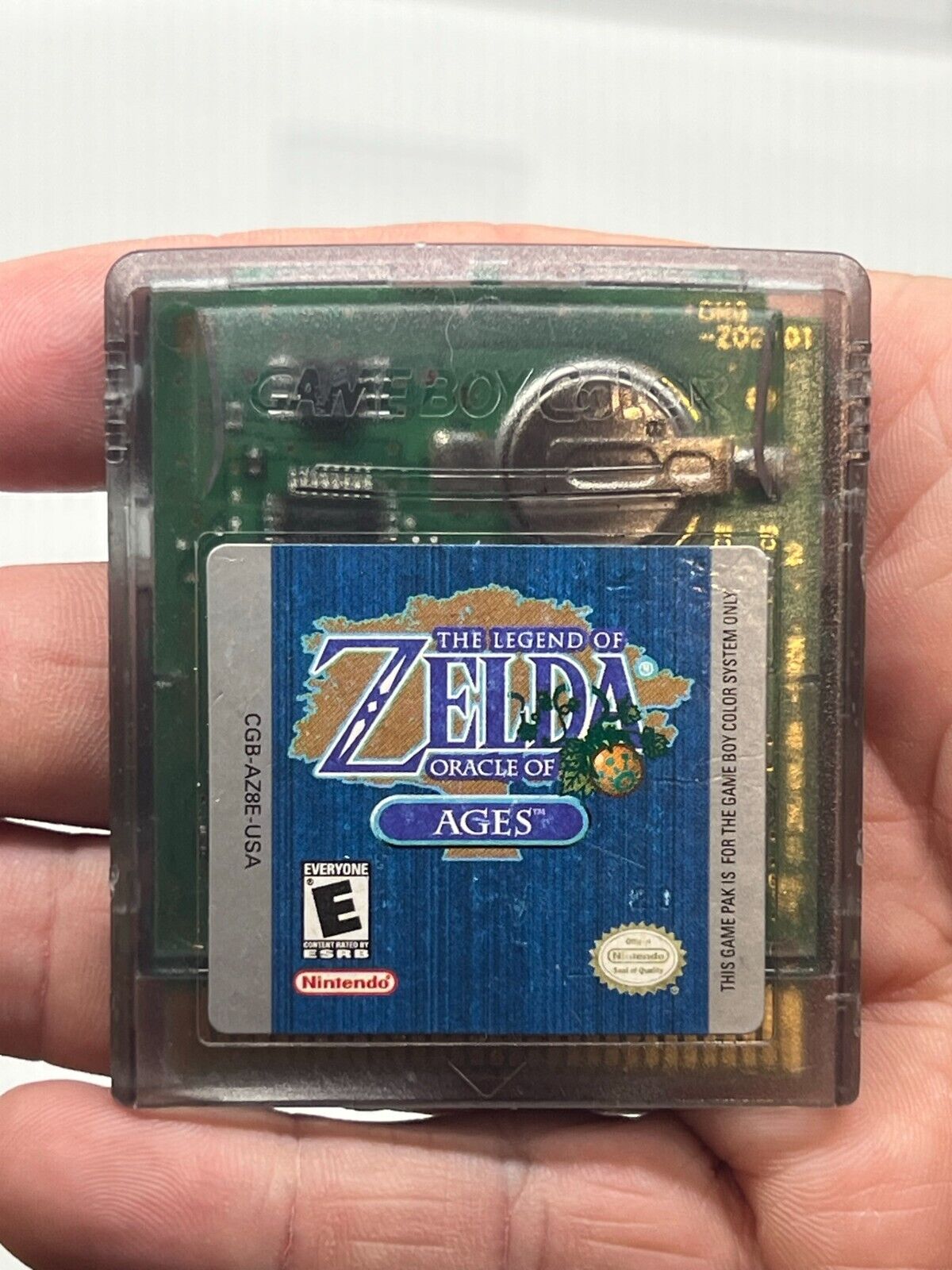 Nintendo Game Boy Color The Legend Of Zelda Oracle Of Ages  - Saves